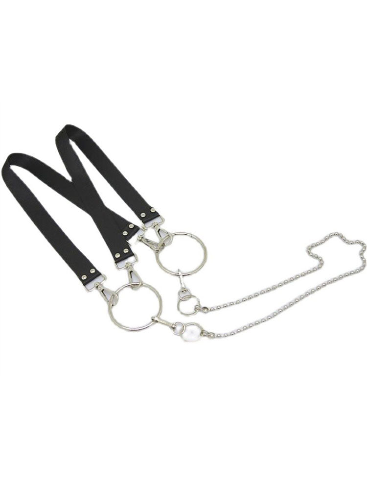 Techwear Leather Chain