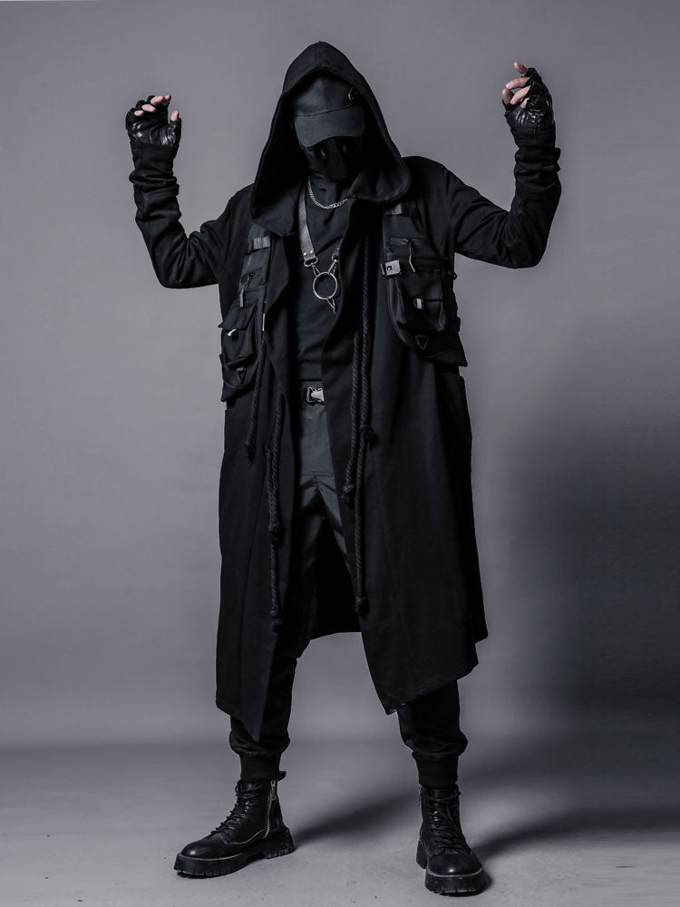 Techwear Leather Chain