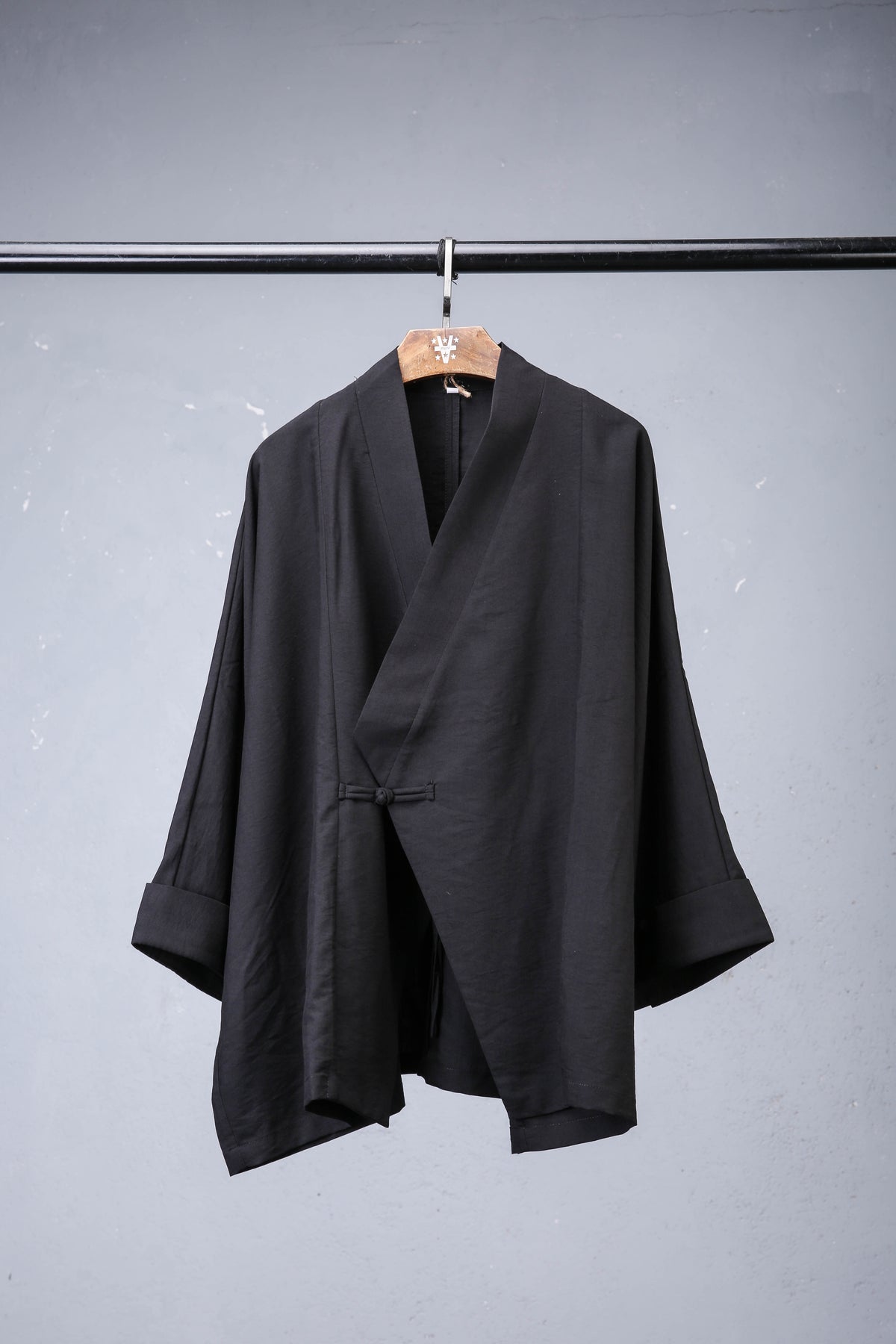 Chinese-Style Mandarin Collar Coat