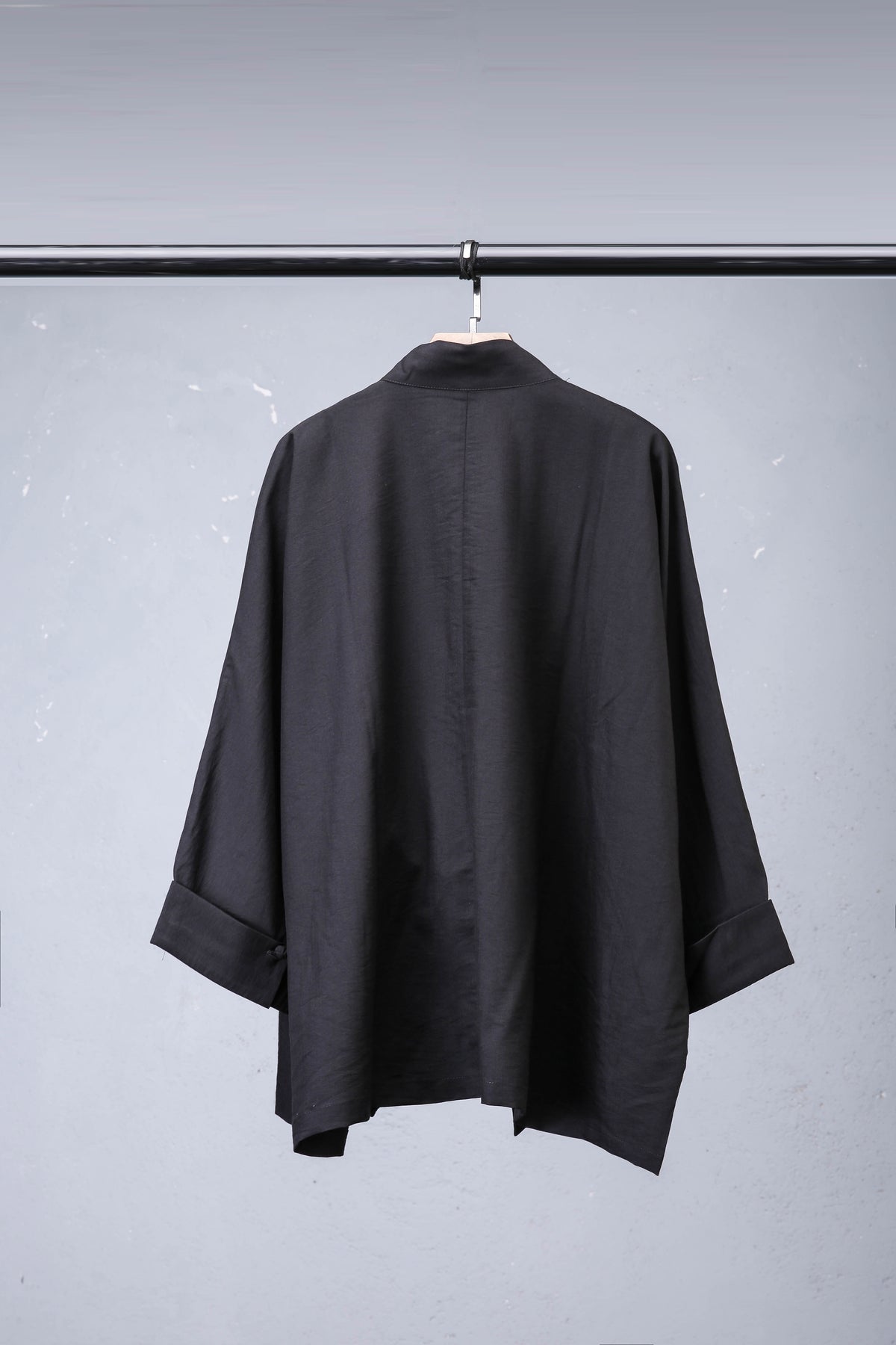 Chinese-Style Mandarin Collar Coat