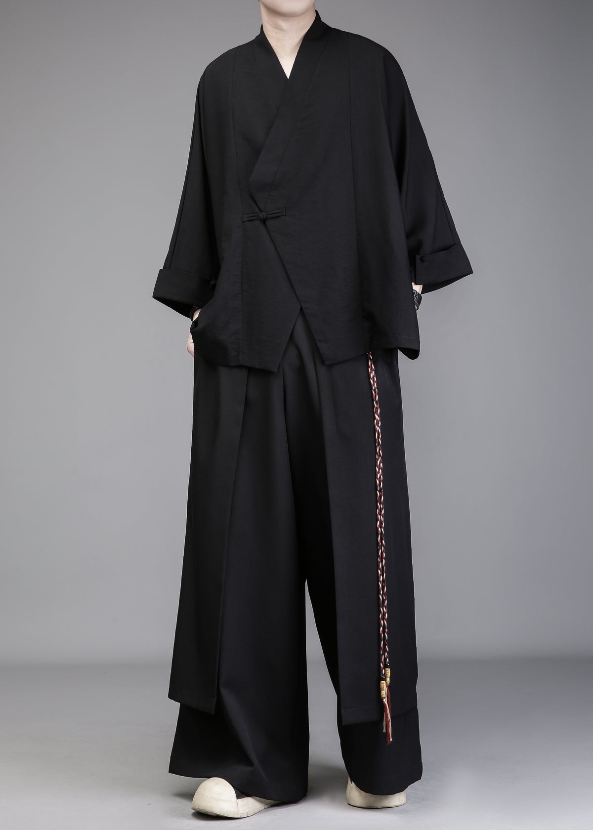 Chinese-Style Mandarin Collar Coat
