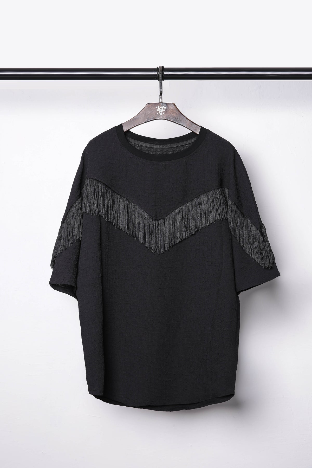 Yamamoto Fringe Bat-Sleeve Tee