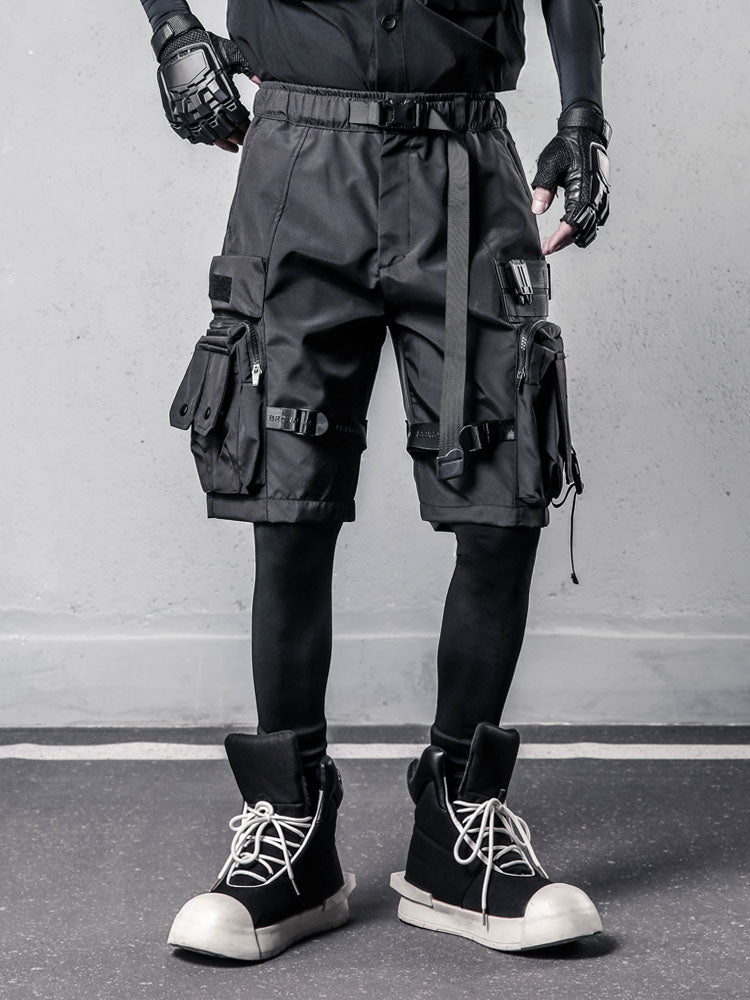 Techwear Multi-Pocket Cargo Shorts