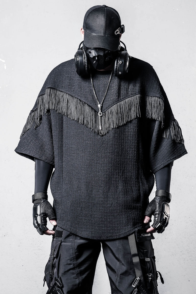 Yamamoto Fringe Bat-Sleeve Tee