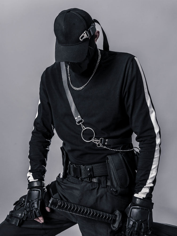 Techwear Leather Chain