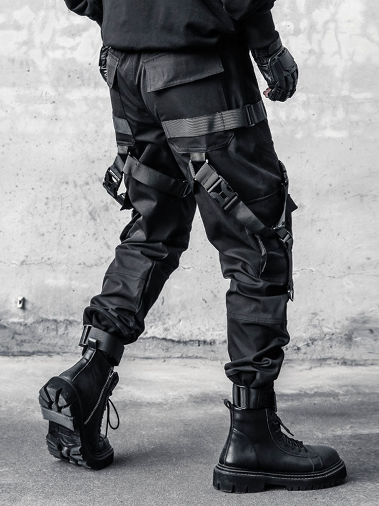 Techwear Paratrooper Cargo Trousers