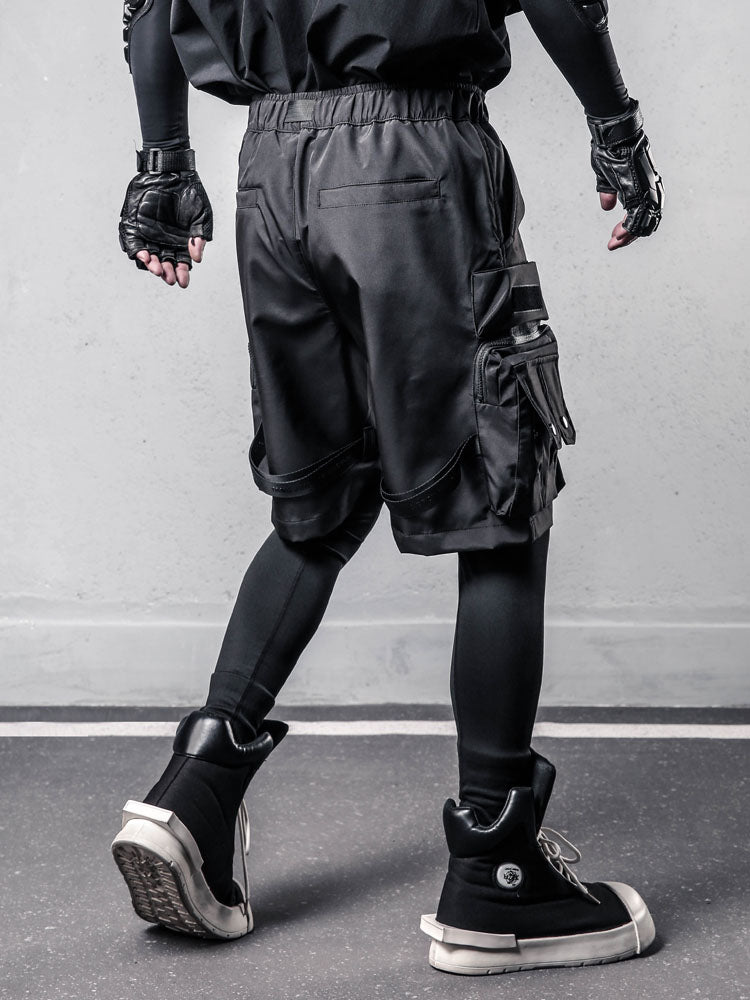 Techwear Multi-Pocket Cargo Shorts