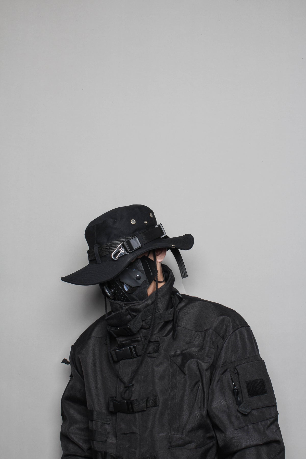 Dark Techwear Bucket Hat
