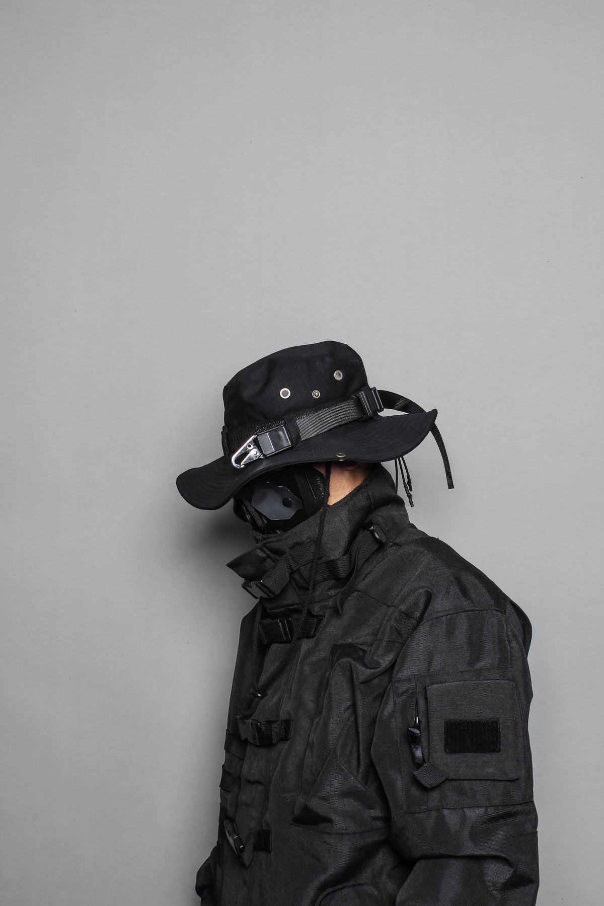 Dark Techwear Bucket Hat