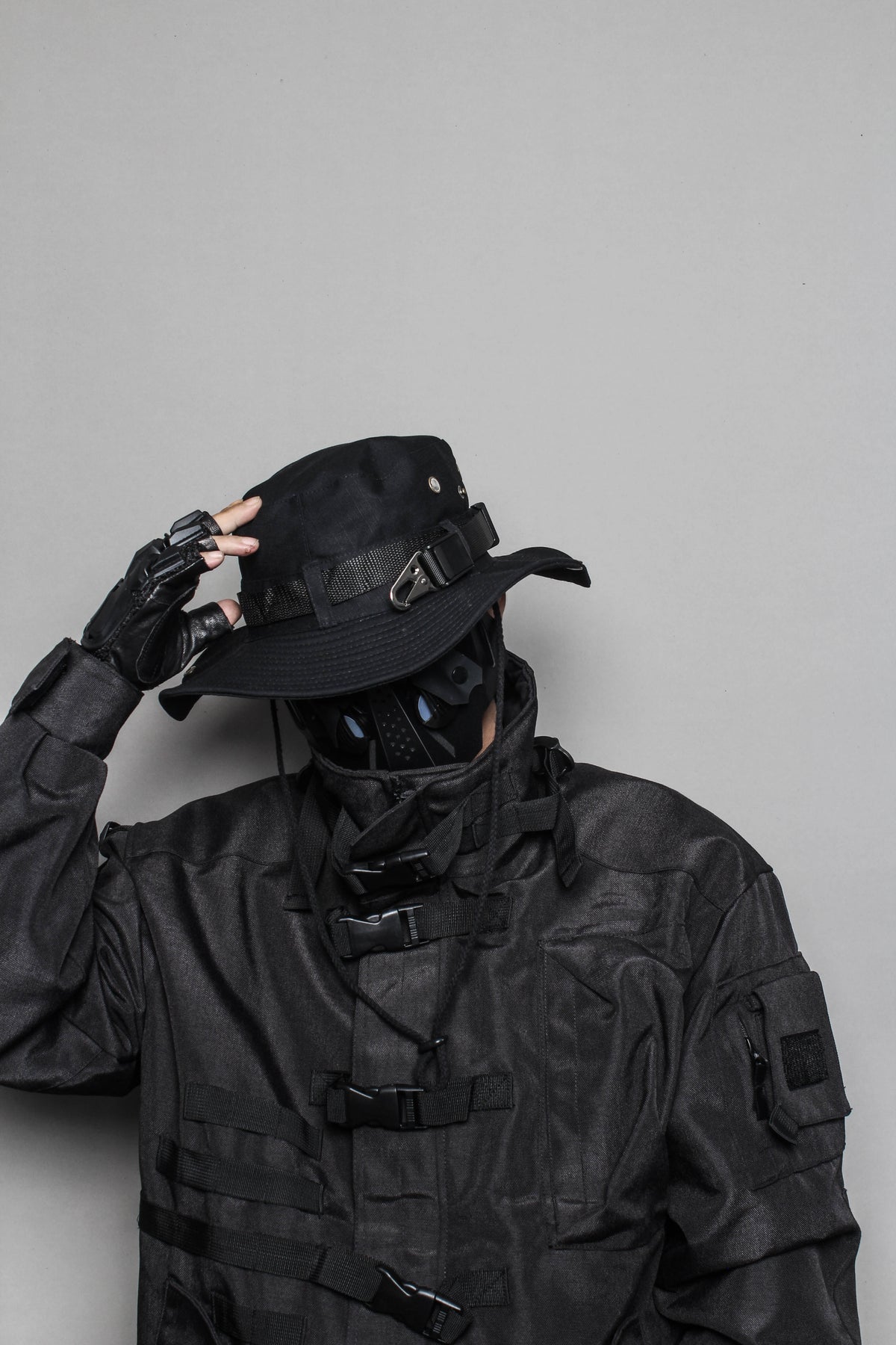 Dark Techwear Bucket Hat