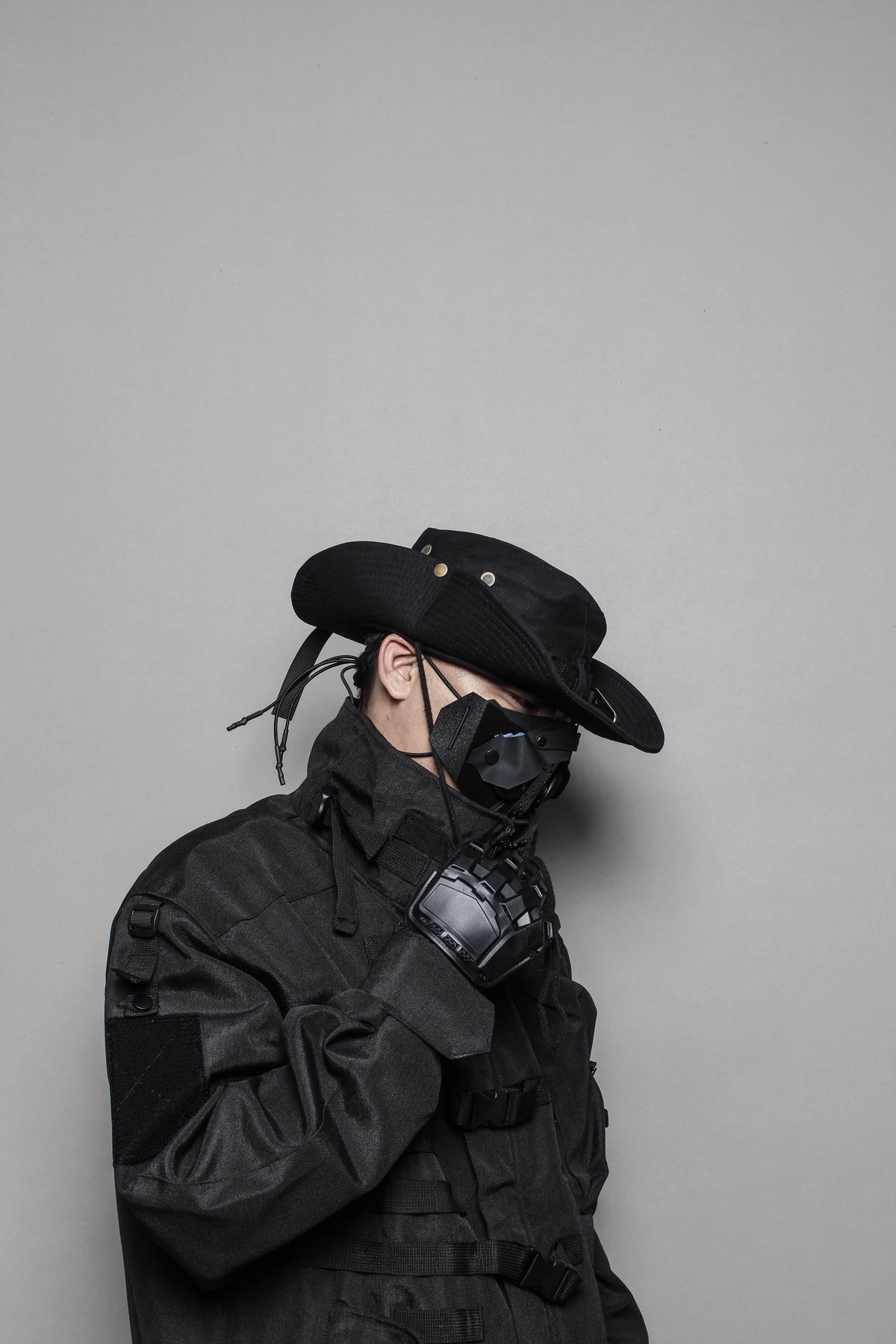 Dark Techwear Bucket Hat
