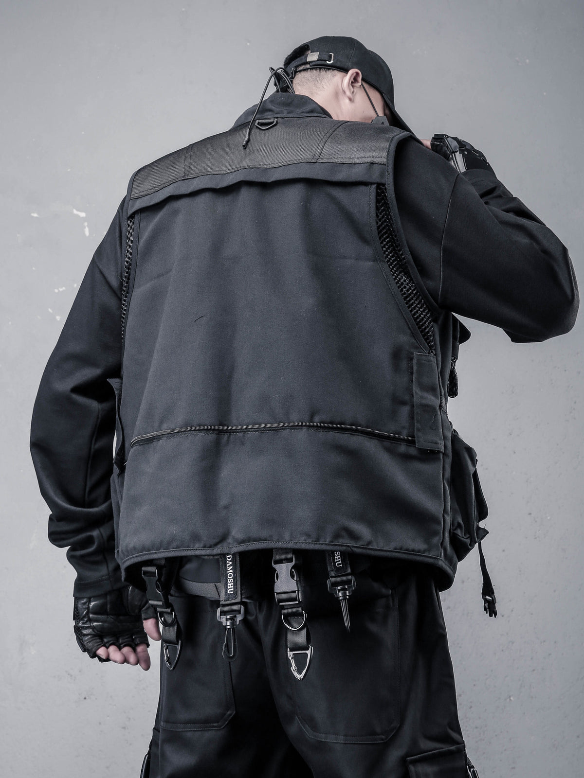 Stand-Collar Tactical Vest Jacket